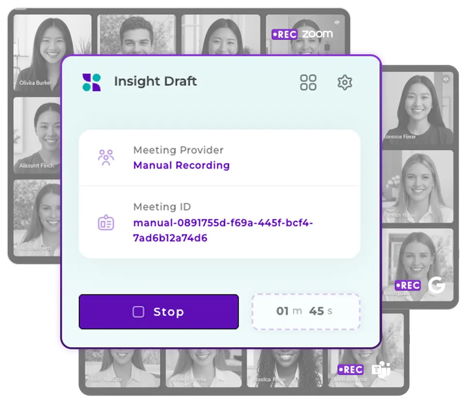 Browser extension compatible with Google Meet, Zoom, and Microsoft Teams