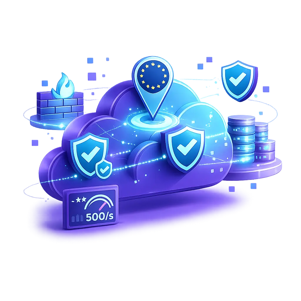 Secure cloud infrastructure with multiple protection layers